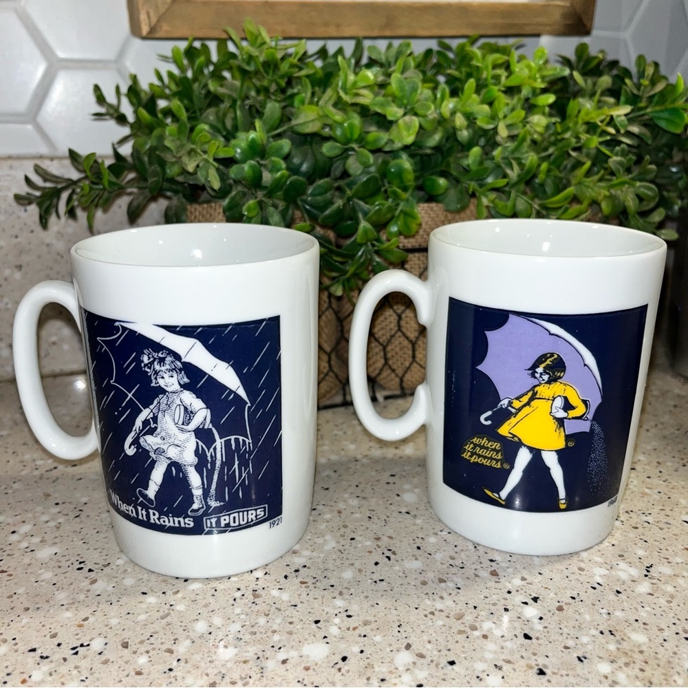 Morton Salt 10oz. Coffee Mugs | Set of 2